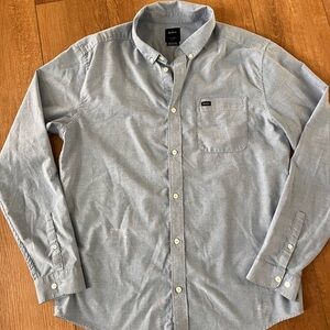 RVCA Light Blue Casual Button Down Shirt